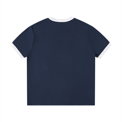 Navy/White Cropped Ringer T-Shirt